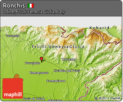 Physical 3D Map of Ronchis