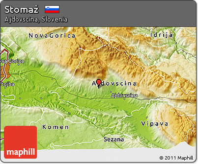 Physical 3D Map of Stomaž