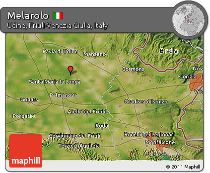 Satellite 3D Map of Melarolo
