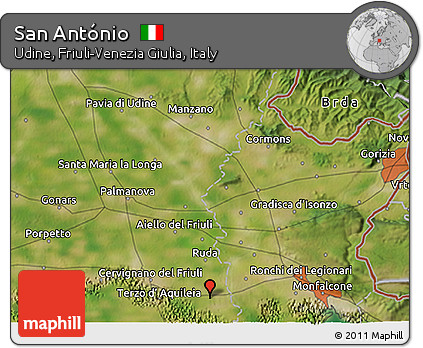 Satellite 3D Map of San António