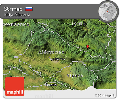 Satellite 3D Map of Strmec