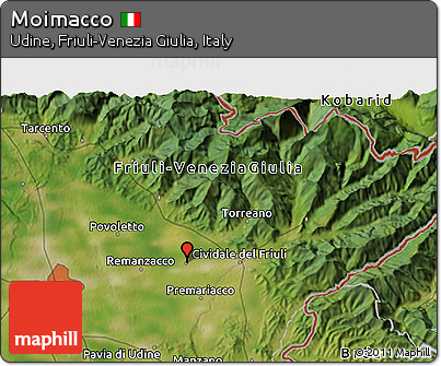 Satellite 3D Map of Moimacco