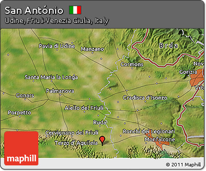 Satellite 3D Map of San António