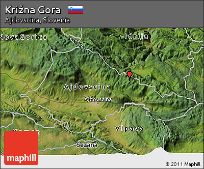 Satellite 3D Map of Križna Gora