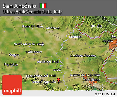Satellite 3D Map of San António