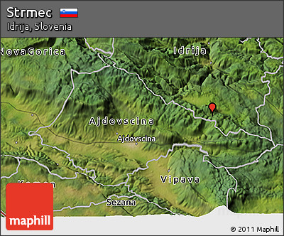 Satellite 3D Map of Strmec