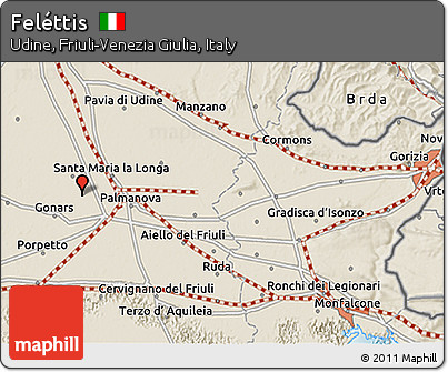 Shaded Relief 3D Map of Feléttis