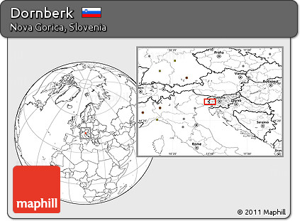 Blank Location Map of Dornberk