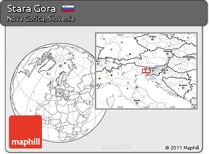 Blank Location Map of Stara Gora