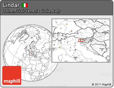 Blank Location Map of Lindar