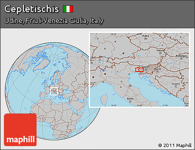 Gray Location Map of Cepletischis