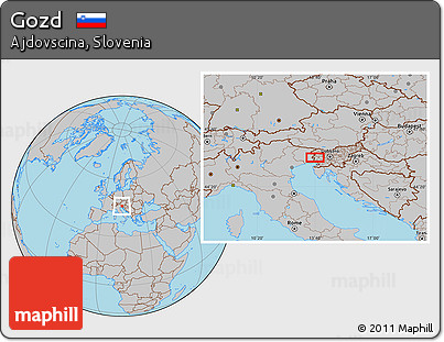 Gray Location Map of Gozd