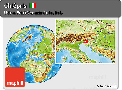 Physical Location Map of Chiópris