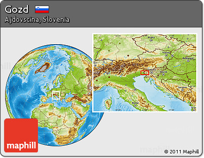 Physical Location Map of Gozd