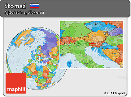 Political Location Map of Stomaž