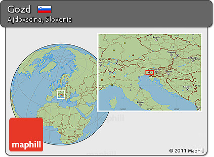 Savanna Style Location Map of Gozd