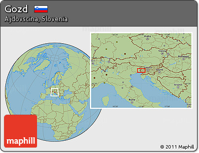 Savanna Style Location Map of Gozd