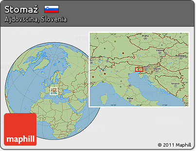 Savanna Style Location Map of Stomaž