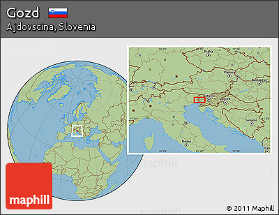 Savanna Style Location Map of Gozd