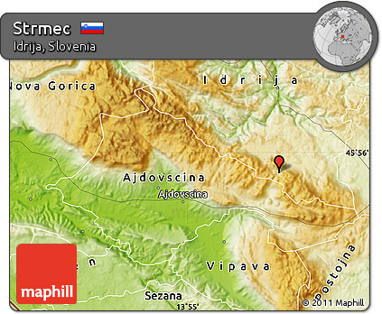 Physical Map of Strmec