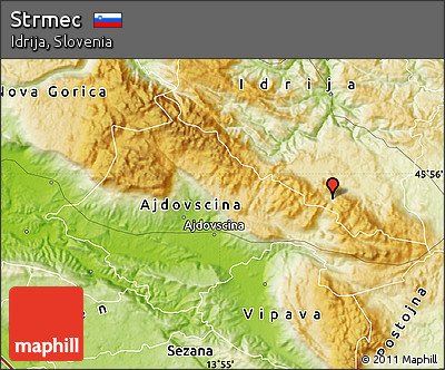 Physical Map of Strmec