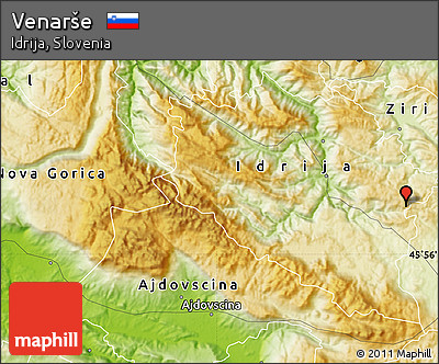 Physical Map of Venarše