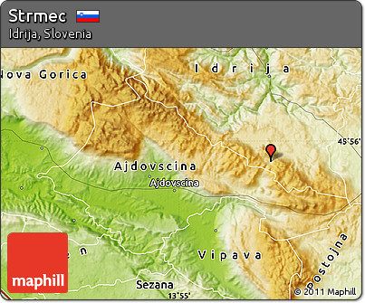 Physical Map of Strmec