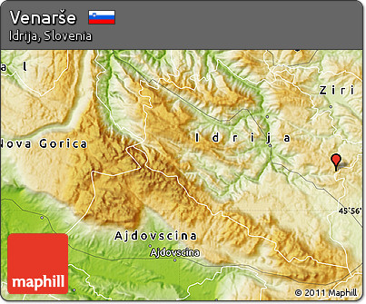 Physical Map of Venarše