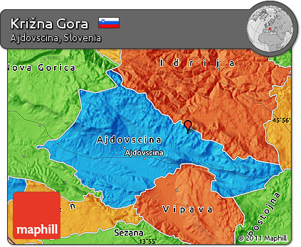 Political Map of Križna Gora