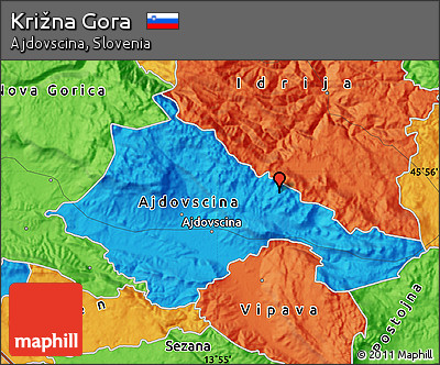 Political Map of Križna Gora