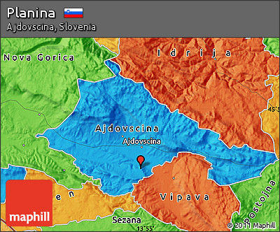 Political Map of Planina