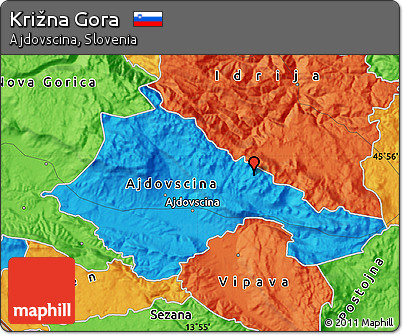 Political Map of Križna Gora