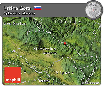 Satellite Map of Križna Gora