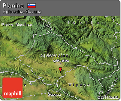 Satellite Map of Planina