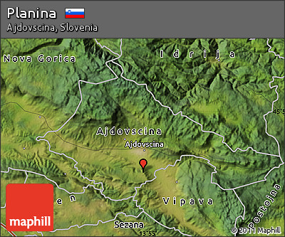 Satellite Map of Planina
