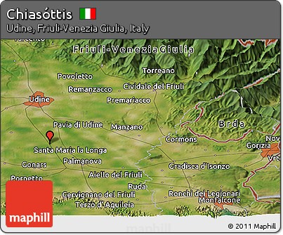 Satellite Panoramic Map of Chiasóttis