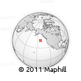Outline Map of the Area around 46° 1' 3" N, 141° 52' 30" W, rectangular outline