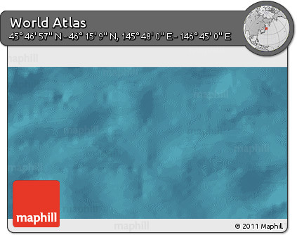 Satellite 3D Map of the Area around 46° 1' 3" N, 146° 16' 30" E