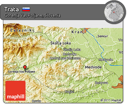 Physical 3D Map of Trata