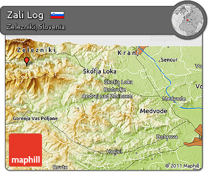 Physical 3D Map of Zali Log
