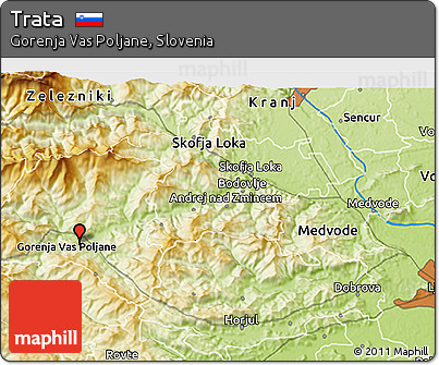 Physical 3D Map of Trata