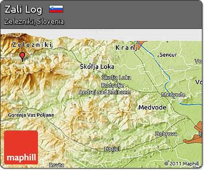 Physical 3D Map of Zali Log