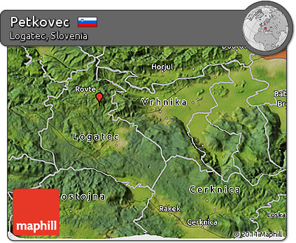 Satellite 3D Map of Petkovec
