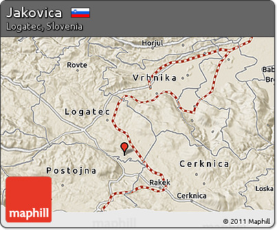 Shaded Relief 3D Map of Jakovica