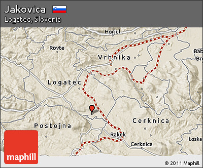 Shaded Relief 3D Map of Jakovica