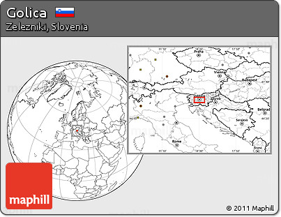Blank Location Map of Golica