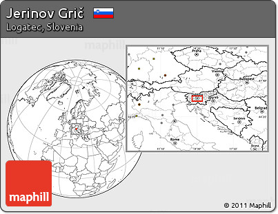 Blank Location Map of Jerinov Grič