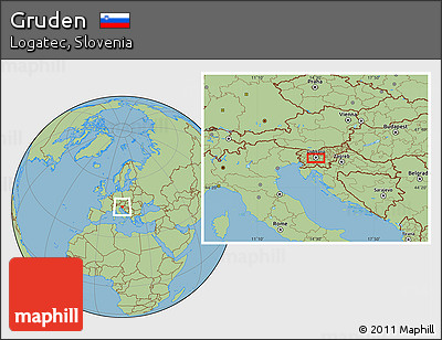 Savanna Style Location Map of Gruden