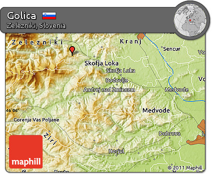 Physical Map of Golica