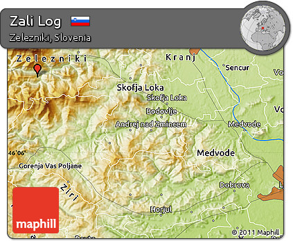Physical Map of Zali Log